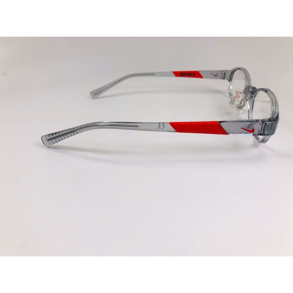 New KIDS NIKE 5008AF 032 Grey & Red Eyeglasses 47mm with Nike Case - Picture 6 of 12